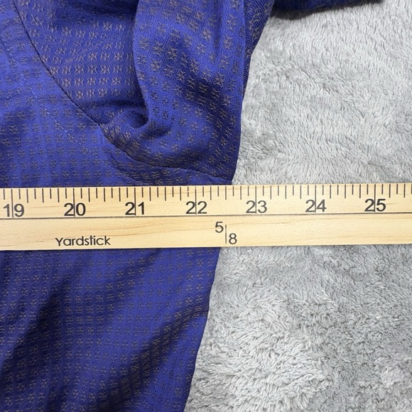 Eton Men's L Dark Blue Star Dobby Twill Contemporary Fit LS SEE DESCRIPTION - Picture 13 of 16